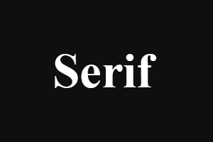 serif